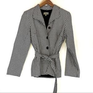 Linea Domani houndstooth coat